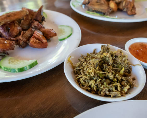 istock Burmese dishes in rural Myanmar 1203757673