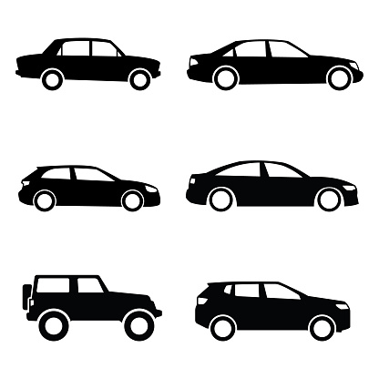 Car Transportation Vector Icons Illustration