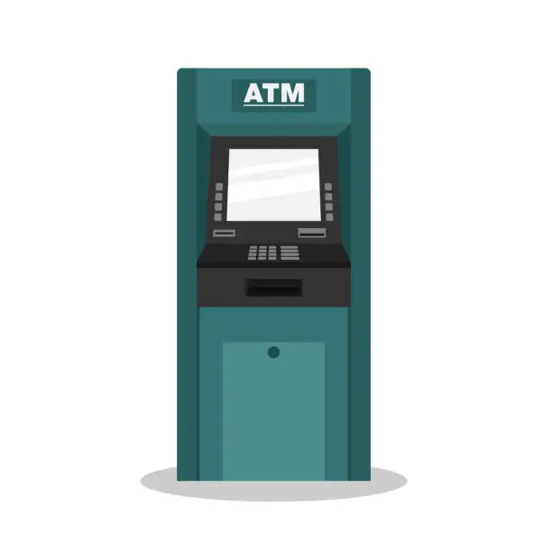 Vector illustration of ATM flat design