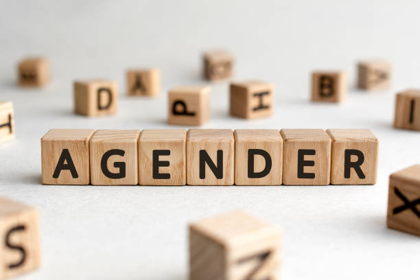 istock Agender - words from wooden blocks with letters 1203765074