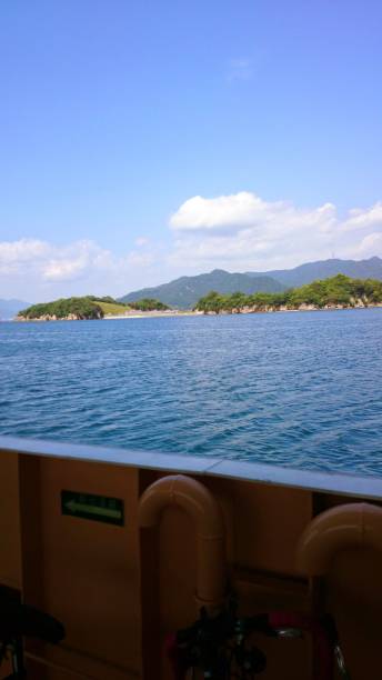 istock Islands floating in the blue sea 1203766042