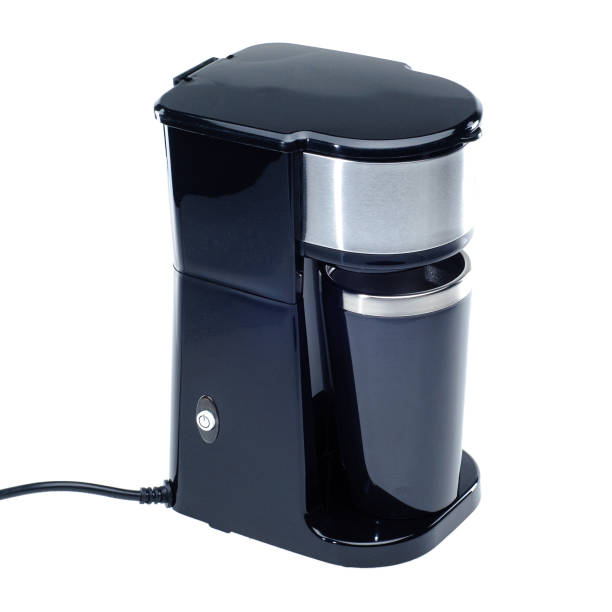 istock Espresso coffee machine on the white background 1203771742