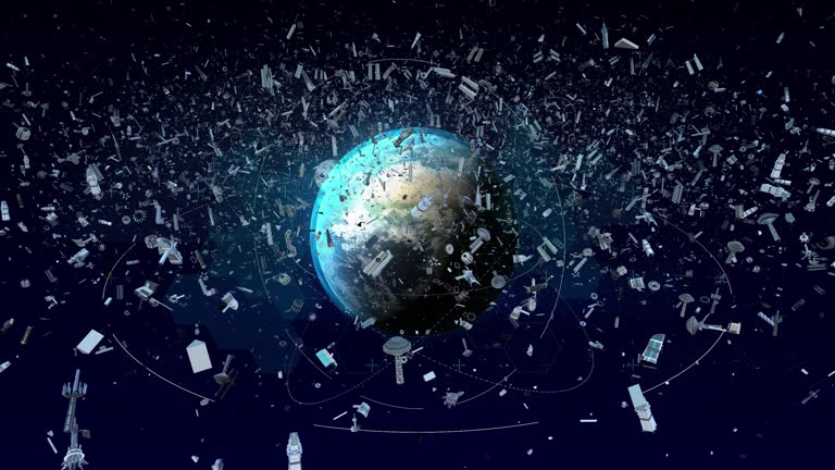 Space debris in Earth orbit