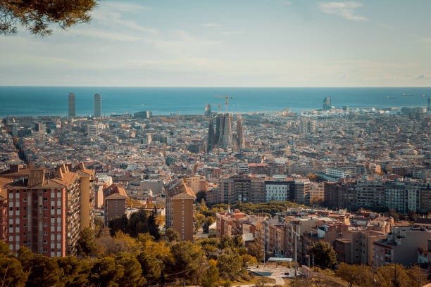 istock View of Barcelona from Bunkers del Carmel 1203782222
