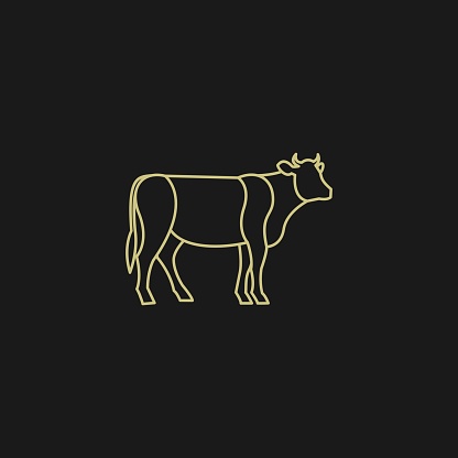 Simmental Illustration Vector Template. Suitable for Creative Industry, Multimedia, entertainment, Educations, Shop, and any related business.
