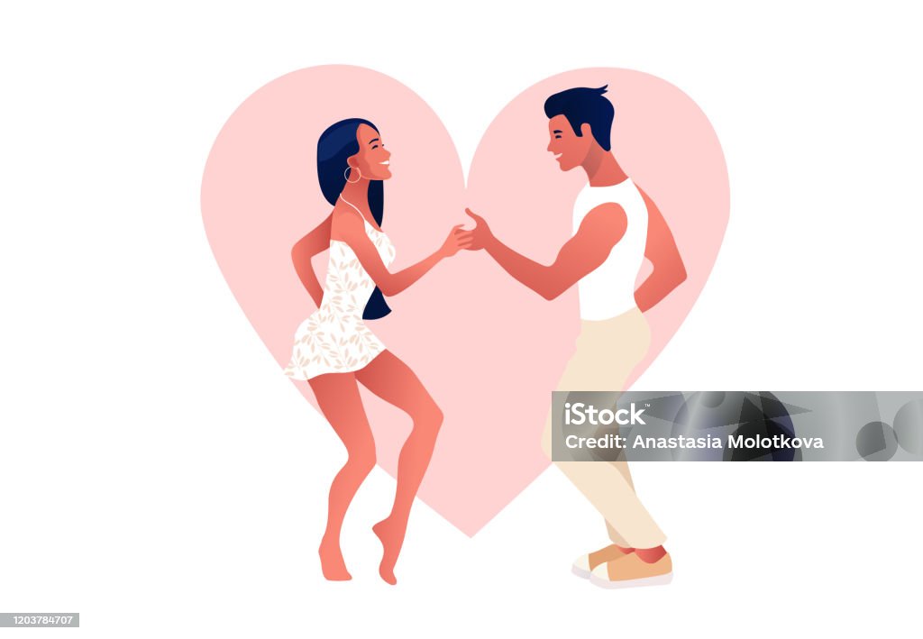 Ilustración de Feliz Día De San Valentín Salsa En La Ciudad Baile Callejero  Hermosa Pareja Bailando Gente Enamorada y más Vectores Libres de Derechos  de Parejas - iStock