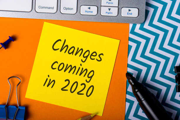 istock A note Changes coming in 2020. With office or school supplies 1203784777