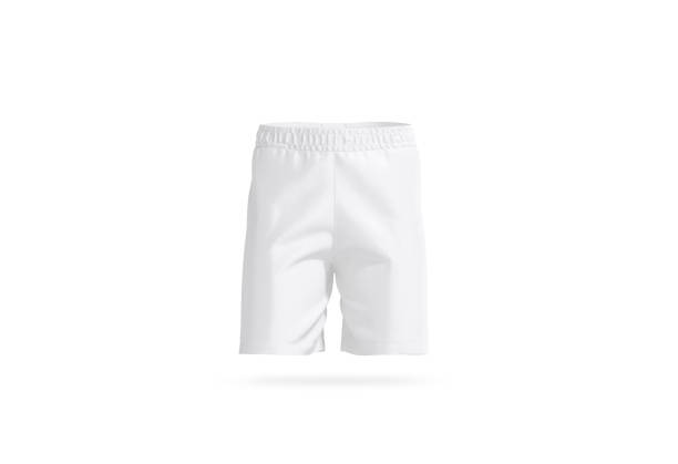 istock Blank white soccer shorts mock up, front view 1203786199