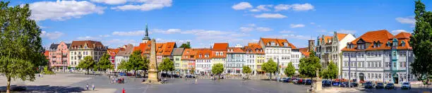 famous old town of erfurt - germany