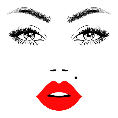 Ilustración de Hermosa Cara De Mujer Con Labios Rojos Cejas Y Exuberantes Extensiones De Pestañas Un Ojo Abierto Marca De Nacimiento Sexy Logotipo De Belleza Ilustración Vectorial y más Vectores Libres de Ilustración de Hermosa Cara De Mujer Con Labios Rojos Cejas Y Exuberantes Extensiones De Pestañas Un Ojo Abierto Marca De Nacimiento Sexy Logotipo De Belleza Ilustración Vectorial y más Vectores Libres de