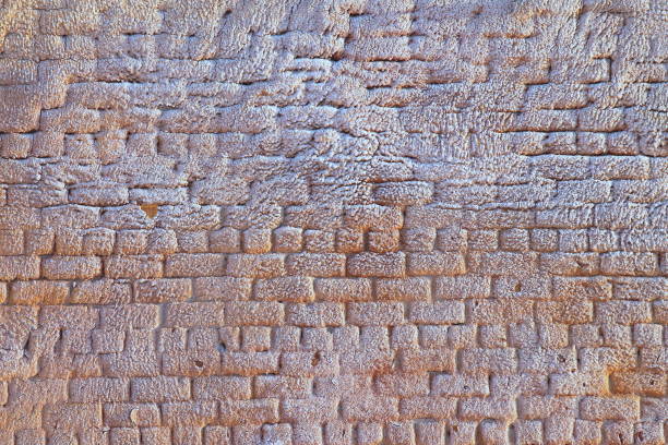Retro brick wall old texture, great design for any purposes. Gray grunge texture.