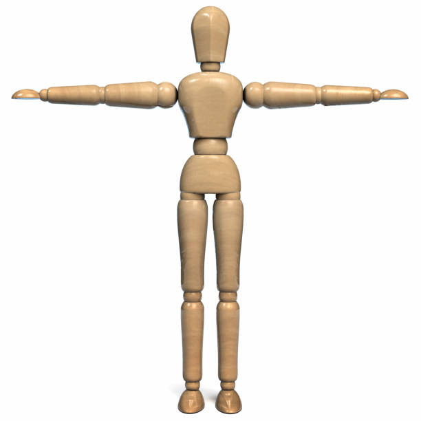 istock Wood Figurine Mannequin Doll Isolated 1203797068