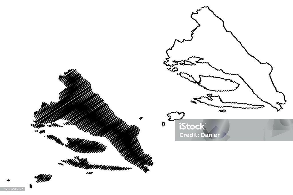 Split County Splitdalmatia County Map Stock Illustration - Download Image Now ...