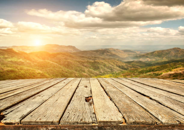 istock Table top and blur nature of the background 1203808882