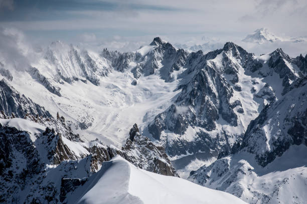 istock Panoramic view of the french alps 1203810433