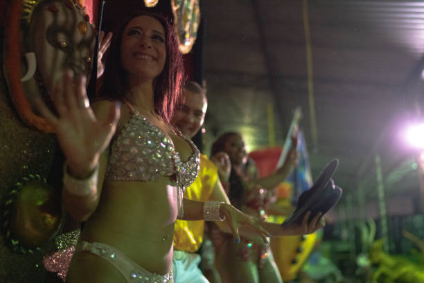 istock People celebrating and dancing brazilian carnival 1203814966