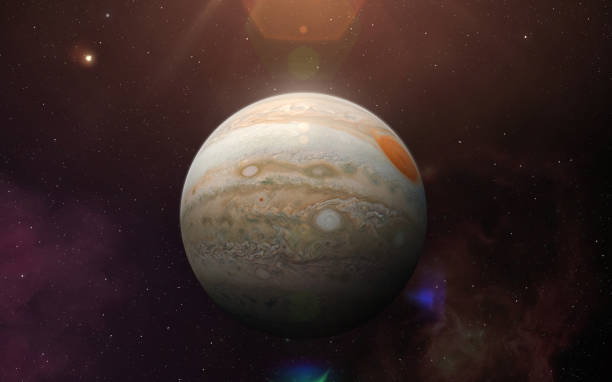 Planet Jupiter. View of planet Jupiter from space. Space, nebula, galaxy and planet Jupiter. This image elements furnished by NASA. jupiter stock pictures, royalty-free photos & images