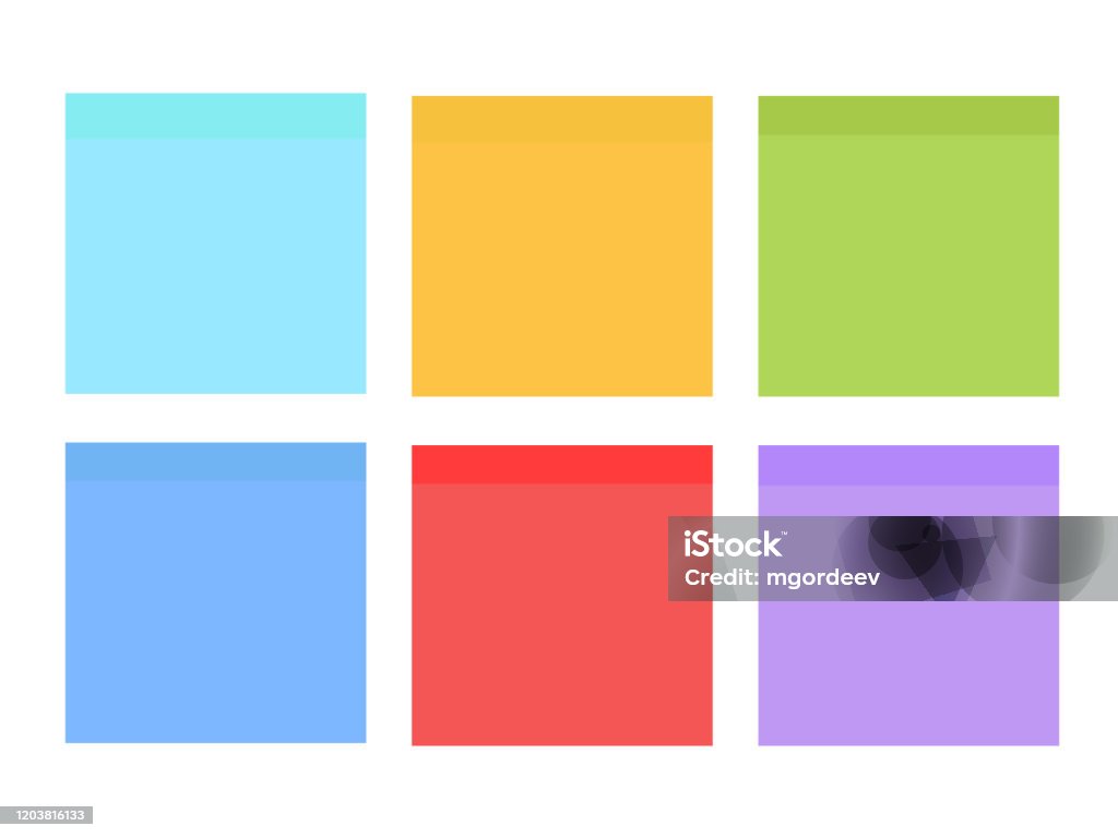 Multicolor Notes Post It Colored Sticky Note Set Multicolor Post It ...