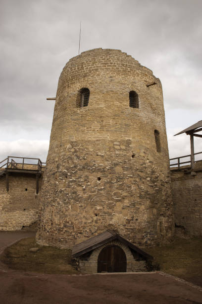 istock View of an old medieval fortress. 1203816764