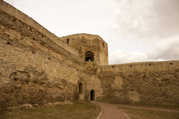istock View of an old medieval fortress. 1203816796
