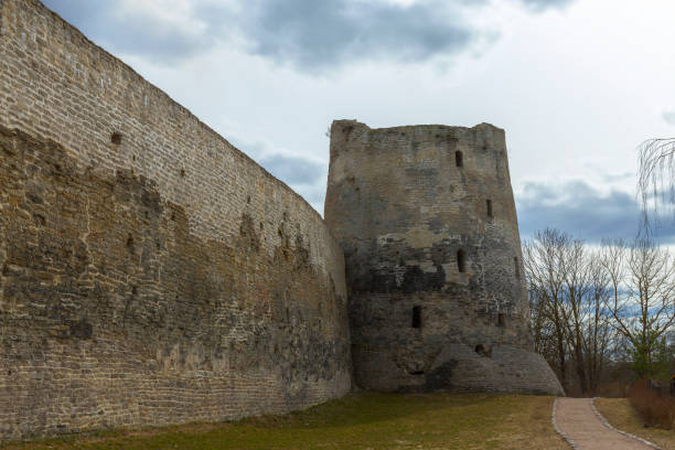 istock View of an old medieval fortress. 1203817317