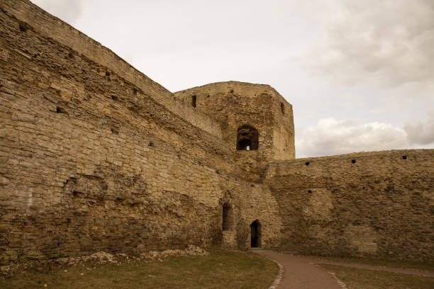istock View of an old medieval fortress. 1203817359