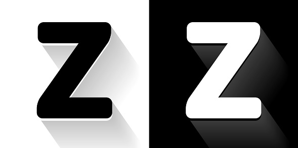 White z symbol with diagonal slash on starry background