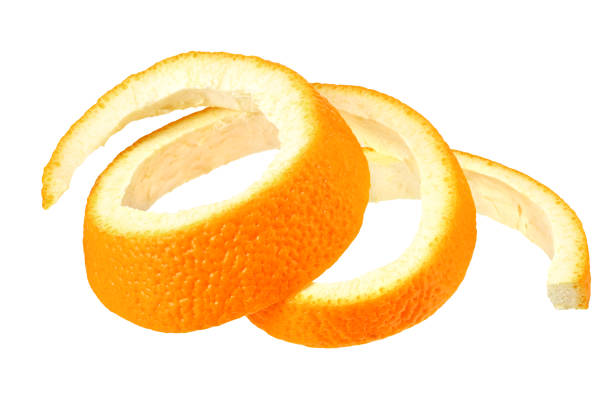 istock fresh orange peel isolated on white background 1203836292