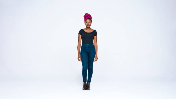 istock African woman in a headwrap 1203839784