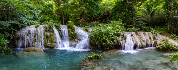 Mele Maat Cascades in Port Vila, Efate Island, Vanuatu, South Pacific Stunning Mele Maat Cascades in Port Vila, Efate Island, Vanuatu, South Pacific vanuatu stock pictures, royalty-free photos & images