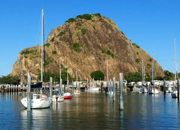 Photo of Boat Harbour At Double Head Rock At Rosslyn Bay Queensland Australia