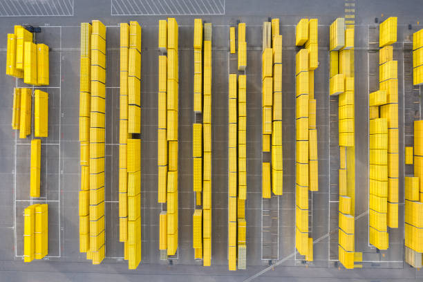 istock Aerial View of Construction Materials 1203845579