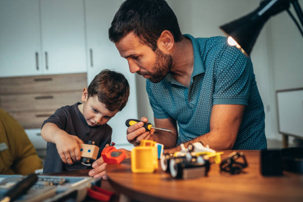 istock Father and son games 1203847216