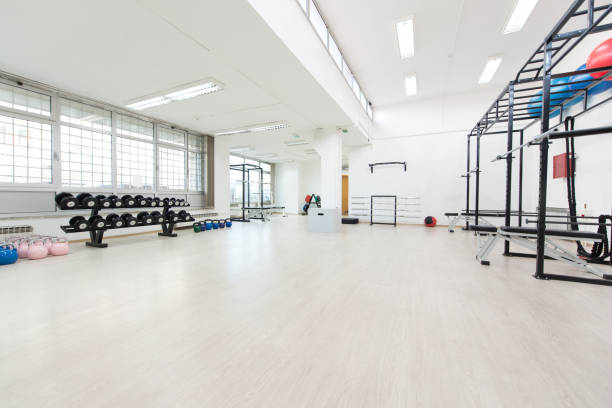 istock Gym With No People Interior 1203854346