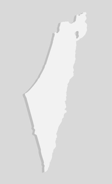 istock East country Israel map, vector template Near East 1203857756