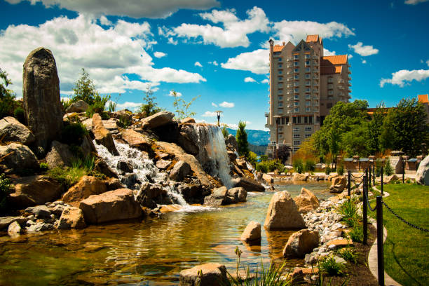 Coeur d'Alene Resort - Summer, 2018 A distant shot of the Coeur d'Alene Resort. Taken on July, 2018. choeur stock pictures, royalty-free photos & images