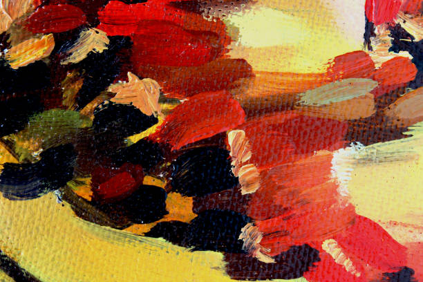ブラウンとオレンジの油絵抽象背景 - oil painting red dark backgrounds点のイラスト素材／クリップアート素材／マンガ素材／アイコン素材