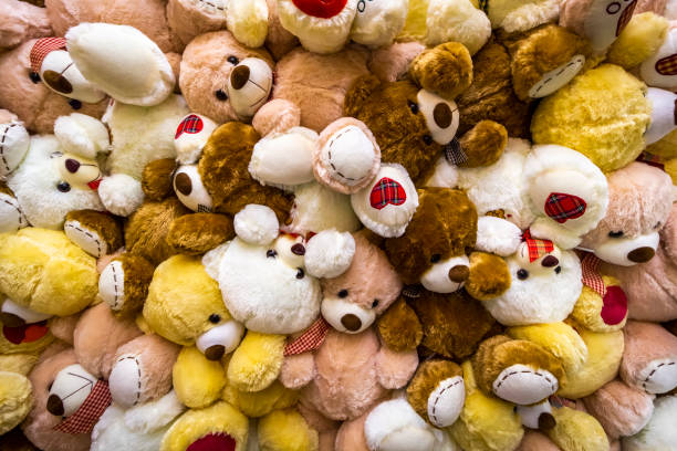 A Bunch Of Bears Toys Stock Photo - Download Image Now - Stuffed Toy, Toy,  Heap - iStock