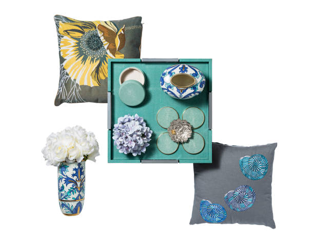 Home accessories  isolated on white background(with clipping path)