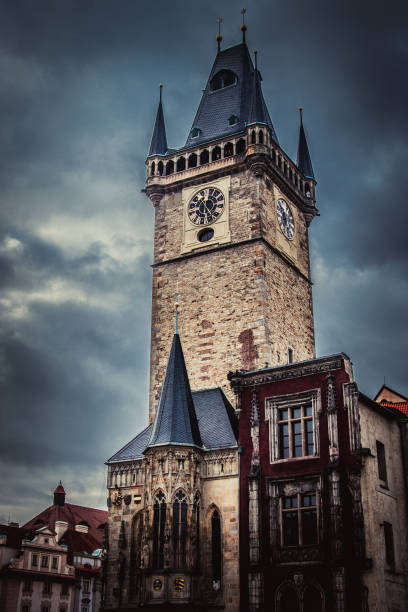 istock The Old Town Hall with astronomical clock morning time 1203889039
