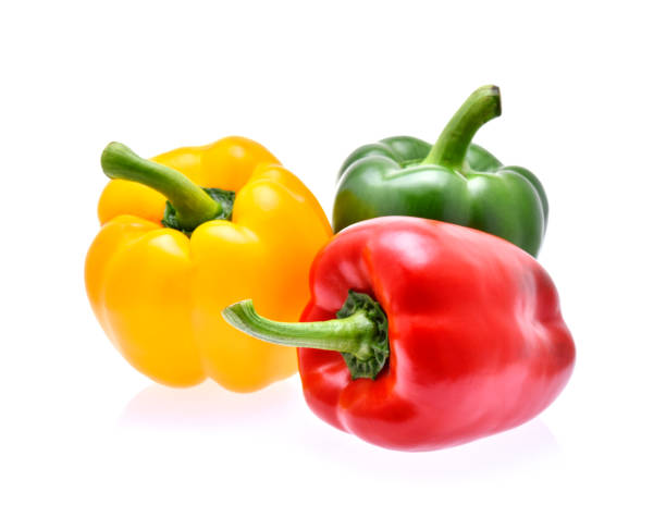 istock Fresh sweet pepper isolated on white background 1203894995