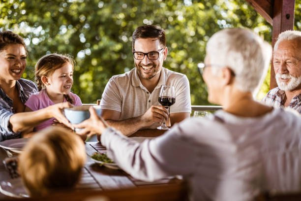 istock Family's lunch on a terrace! 1203904495