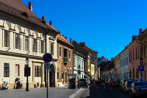 istock Buda district colorful houses in Budapest, Hungary 1203905670