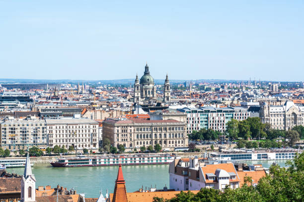 istock Panoramic view of Budapest city and Danube river 1203905690