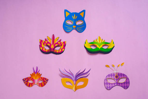 istock Carnival festival concept, Handmade Carnival mask 1203911219