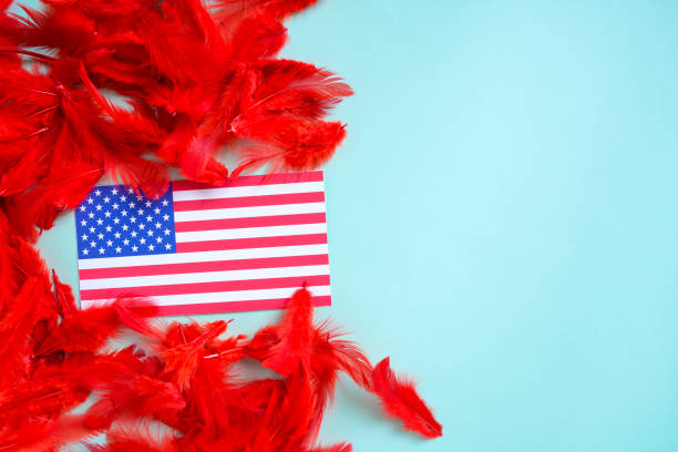 istock president day concept, American flag 1203913997