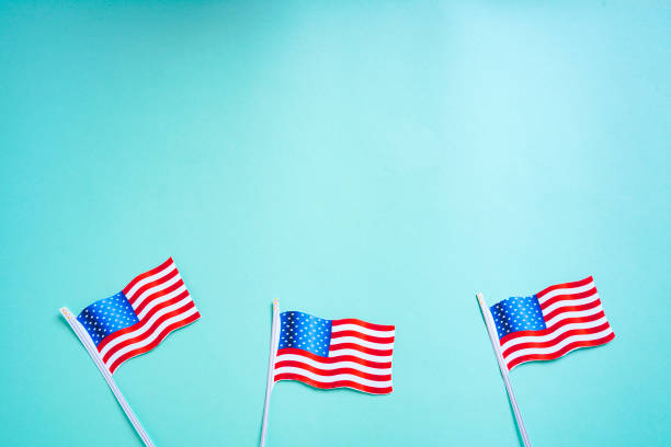 istock president day concept, American flag 1203918808