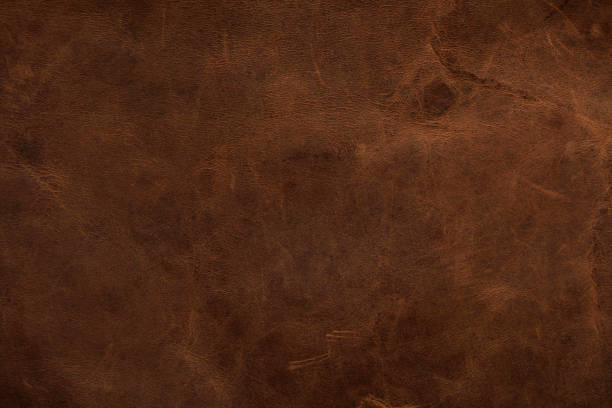 fond de texture en cuir brun, cuir véritable - marron photos et images de collection