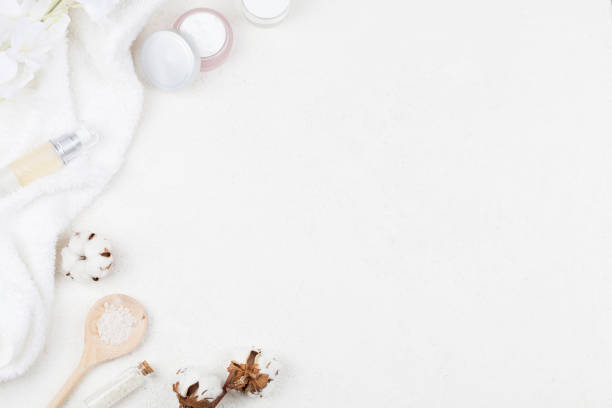 istock Spa and facial beauty cosmetics on white background. 1203923983