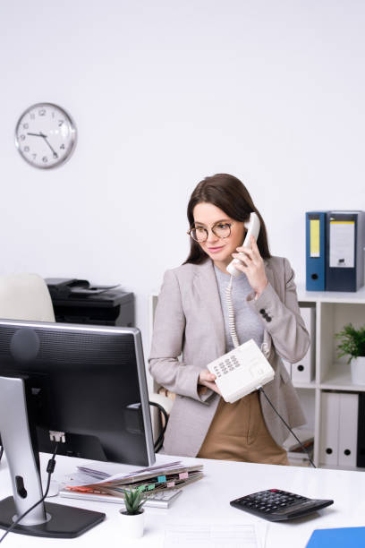 istock Content businesswoman talking on phone 1203927310
